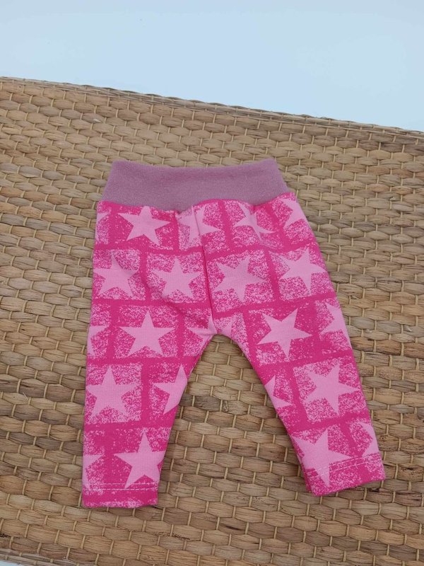 Hose für Puppen 43cm, Sterne pink